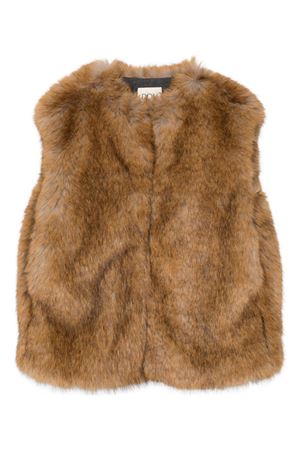 brown polyester jacket DOUUOD KIDS | DX2Q02H0073118